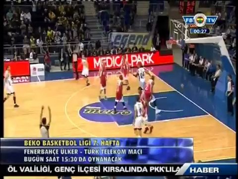 Fenerbahçe Ülker Türk Telekom Maçı Hazırlıklarını Tamamladı