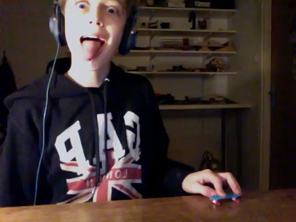 Ollie with the Penny Tech Deck