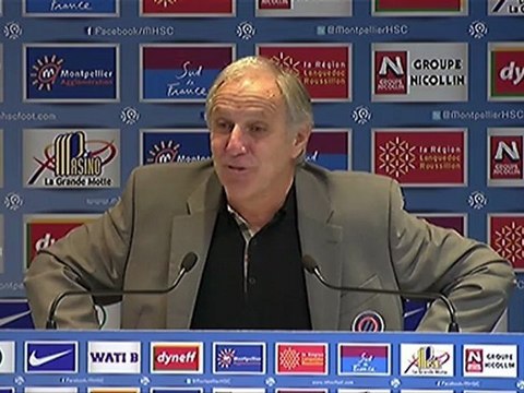 Conférence de presse Montpellier Hérault SC - Girondins de Bordeaux : René GIRARD (MHSC) - Francis GILLOT (FCGB) - saison 2012/2013