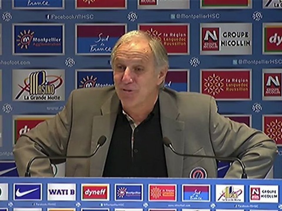 Conférence de presse Montpellier Hérault SC - Girondins de Bordeaux : René GIRARD (MHSC) - Francis GILLOT (FCGB) - saison 2012/2013