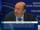 Intervención de Alfredo Pérez Rubalcaba en el Parlamento Europeo