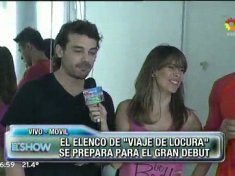 Pedro y Paula en Este es el Show 3 (móvil ensayo Viaje de Locura) - 22 de Noviembre