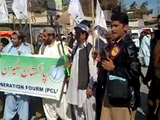 PCLF protest against PMA and doctors on strike in quetta