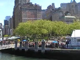 Départ de Battery park (vue bateau)