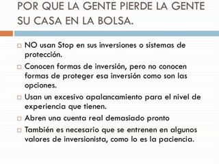 Como hacer para no perder tu dinero invirtiendo en la bolsa