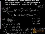 IIT JEE Tutorials, IIT Maths Solutions for Parabola from JEE 1998[1]