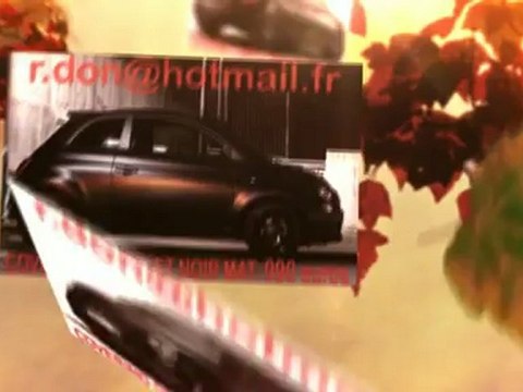 Fiat 500, Fiat 500, essai video Fiat 500, covering Fiat 500, Fiat 500 noir mat