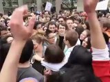 Students at McGill University joined the nationwide 'vote mob'