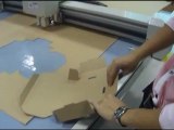 Corrugated paper cardboard box carton sample maker cutter