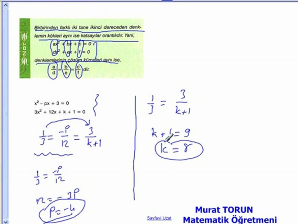 2.dereceden denklemler 2