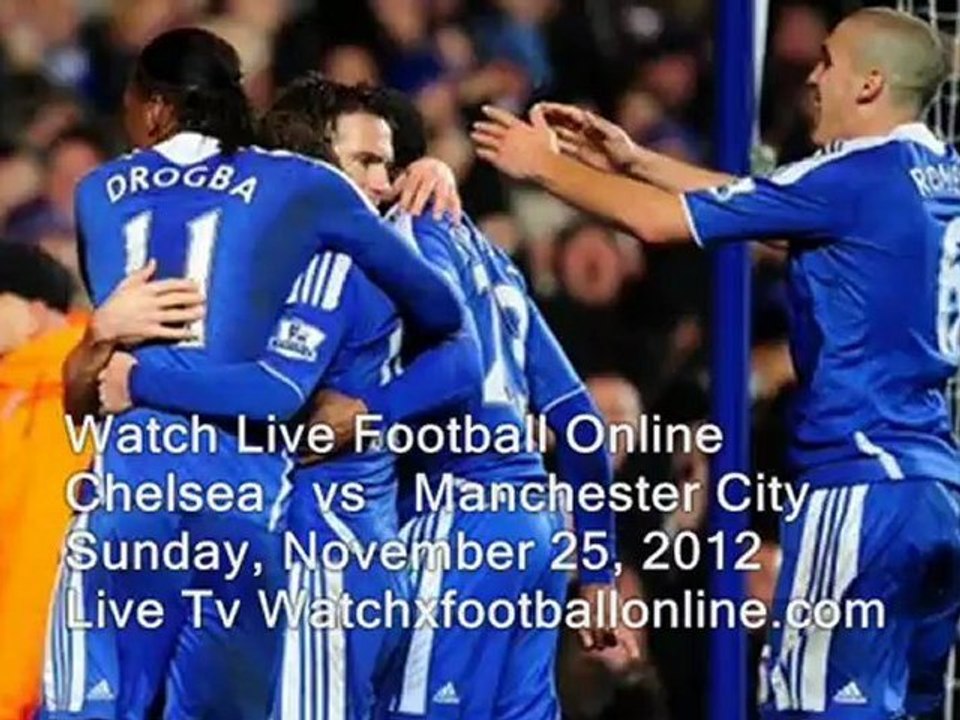 2012 EPL Football Match Chelsea vs Man City 25th Nov Live