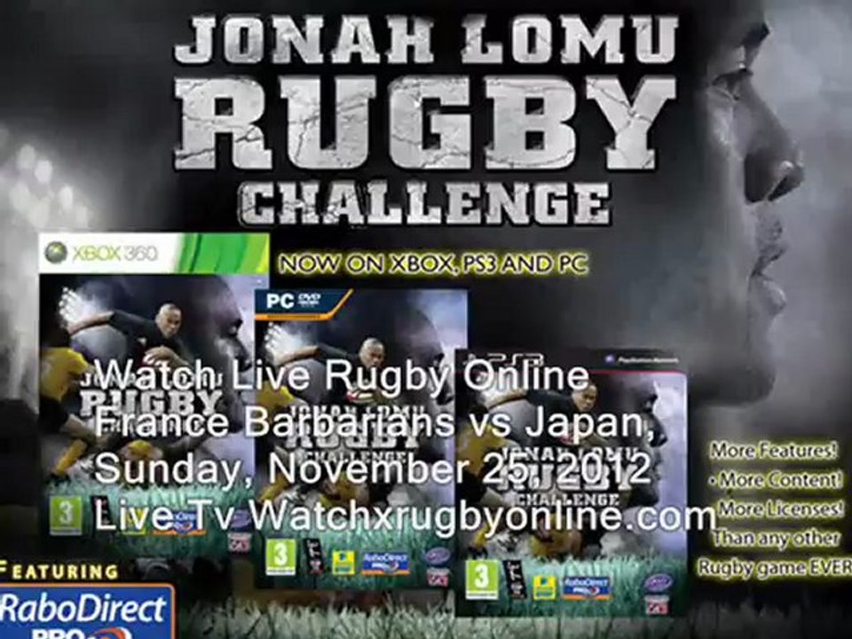 Watch Live France Barbarians vs Japan Telecast