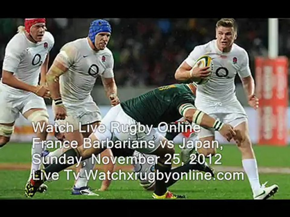 Watch France Barbarians vs Japan Live Coverage
