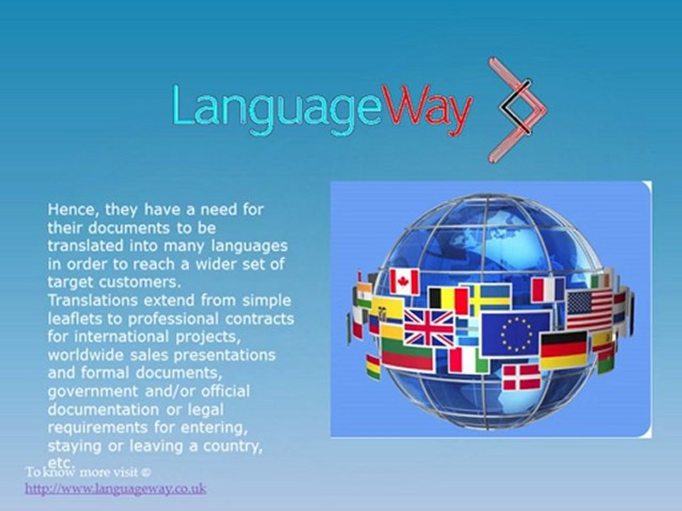 Translation in UK, London Translation Services