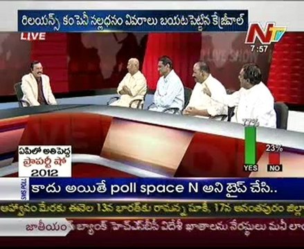Live Show with KSR-TDP Bojjala- YSR Cong G.Prakash-TRS N.Narasimha Reddy-Cong D.Y.Das-02