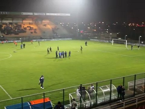 Echauffement du match Beauvais-Chambly, groupe A CFA