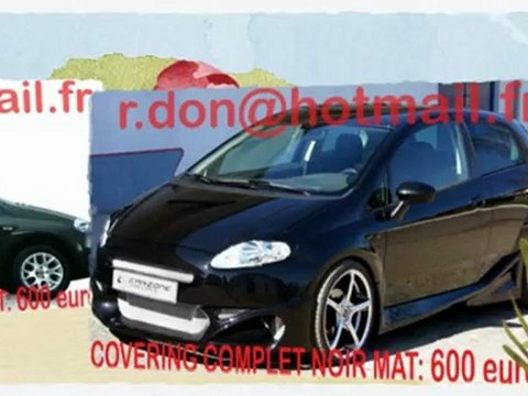 Fiat Grande Punto, Fiat Grande Punto, essai video Fiat Grande Punto, covering Fiat Grande Punto, Fiat Grande Punto noir mat