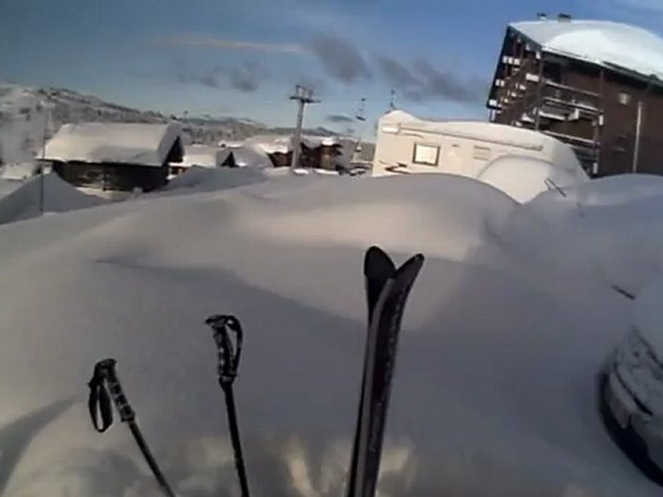 Au lendemain de fortes chutes de neige