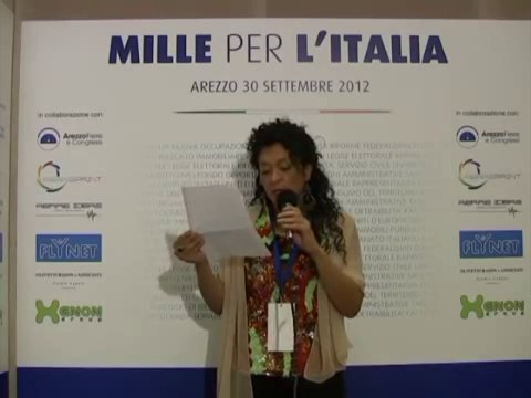 Arezzo - Mille per l'Italia - Monica Minarelli (30.09.12)