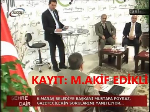 Mustafa POYRAZ Şehre Dair AKSU TV Programı 19 Kasım 2012 8. BÖLÜM