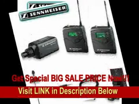 [SPECIAL DISCOUNT] Sennheiser EW 100-ENG G2 Wireless Lavalier Microphone System, with BodyPack Transmitter,Plug-on Transmitter, Camera Receiver Included