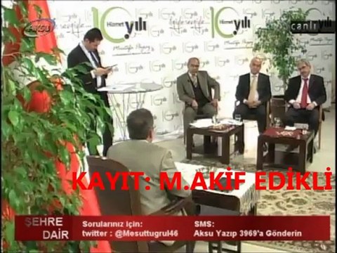 Mustafa POYRAZ Şehre Dair AKSU TV Programı 19 Kasım 2012 4. BÖLÜM