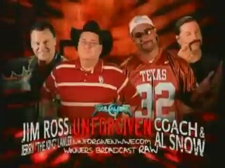 WWE Unforgiven 2003 Line Up