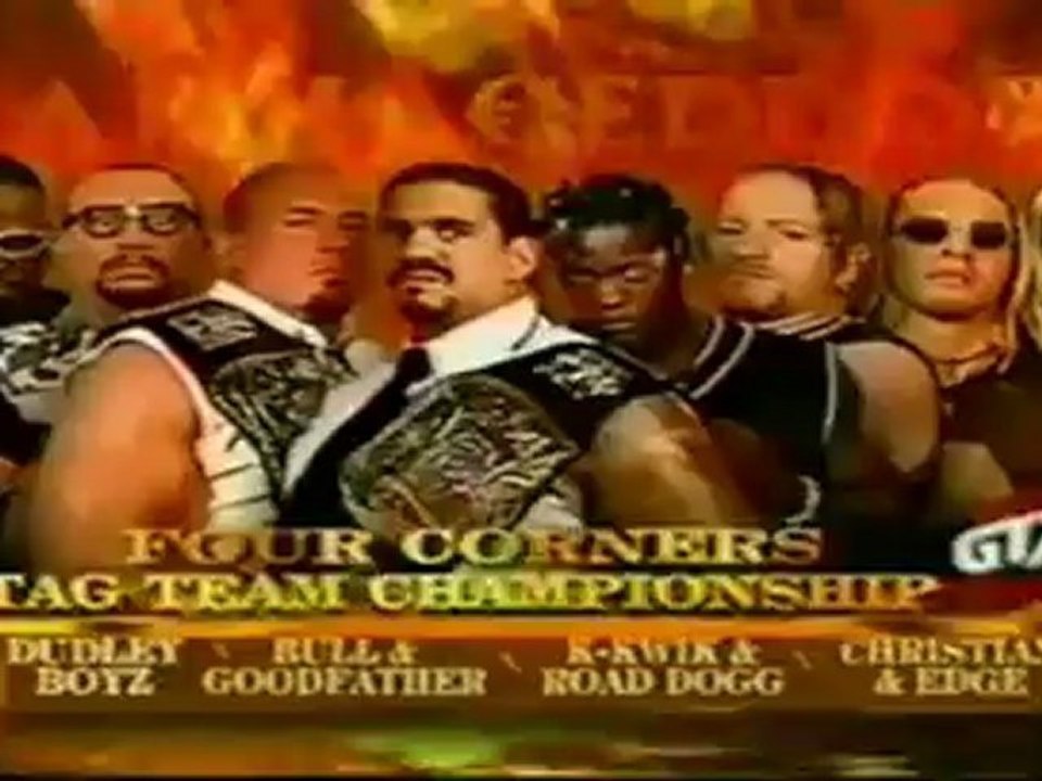 WWF Armageddon 2000 Matchcard