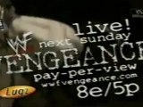 WWF Vengeance 2001 Matchcard