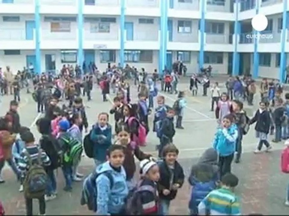 Gaza children return to school following Israel offensive
