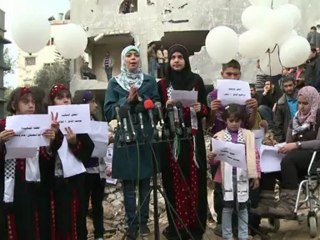 Gaza children pay tribute to slain classmates
