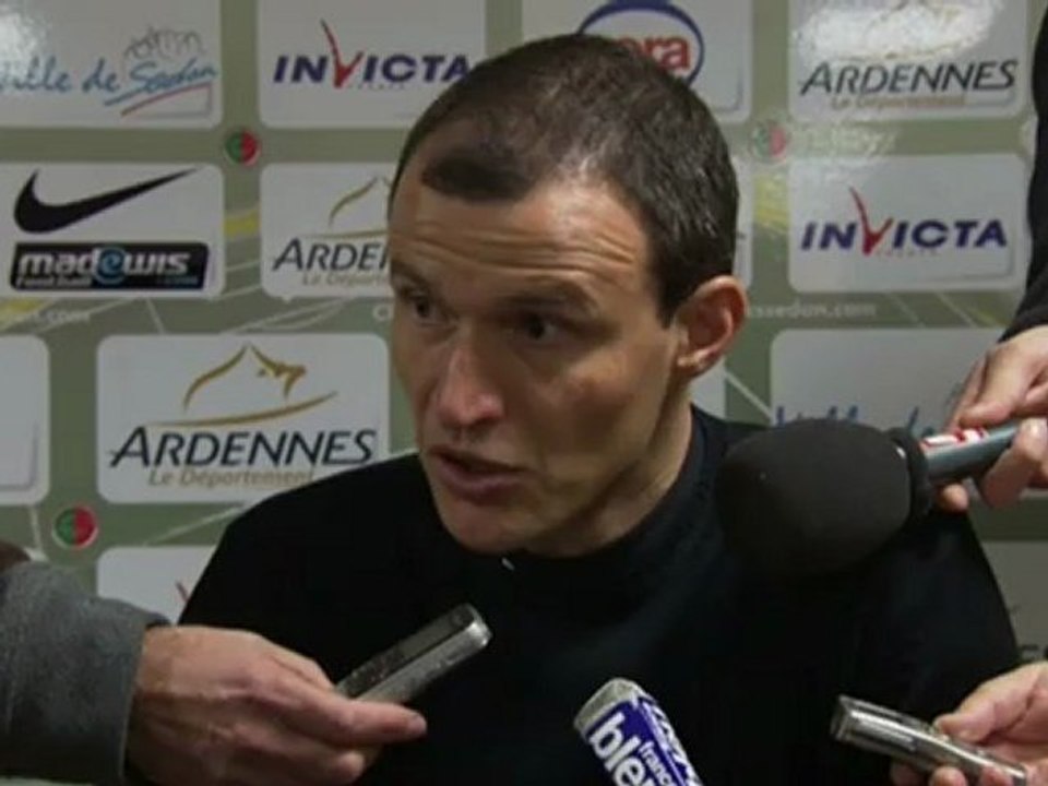 Conférence de presse CS Sedan - Havre AC : Laurent  GUYOT (CSSA) - Christophe REVAULT (HAC) - saison 2012/2013