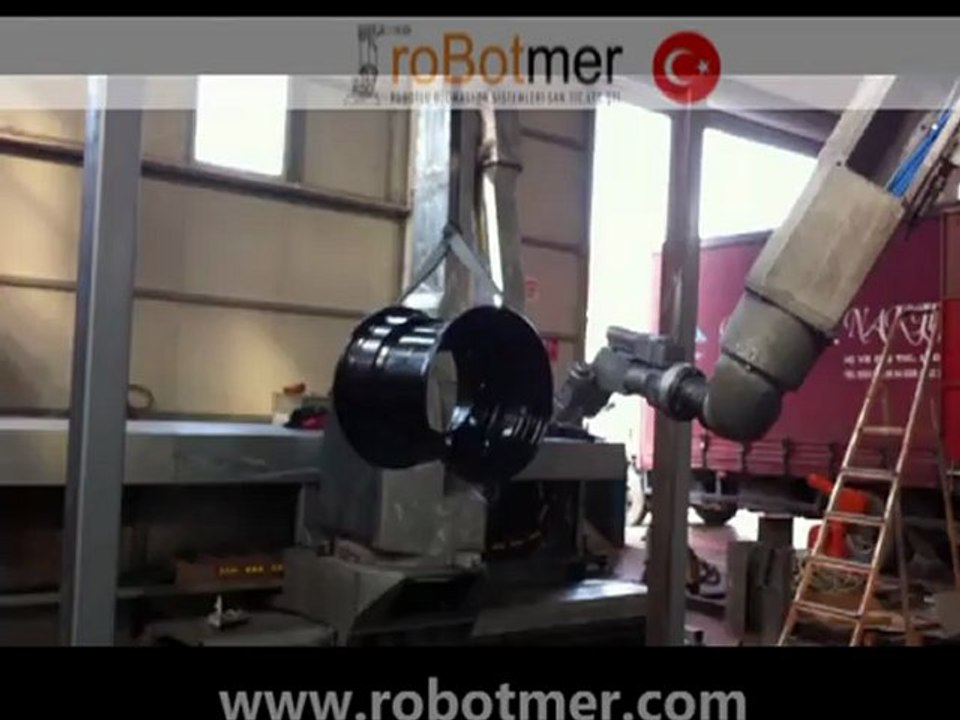 FANUC ROBOTMER P200 PAINT ROBOT WHEEL PAINTING - JANT BOYAMA