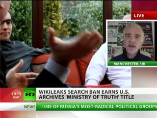 'WikiLeaks search ban - censorship', earns US Archives 'Ministry of Truth' tag