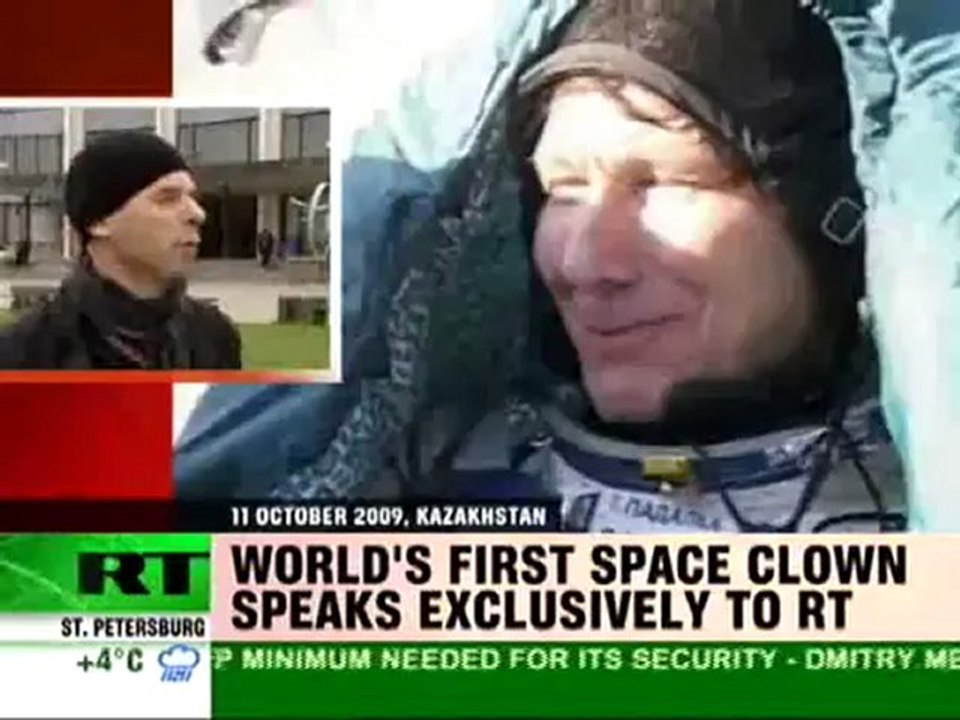 Space clown on RT: Earth is like work of art