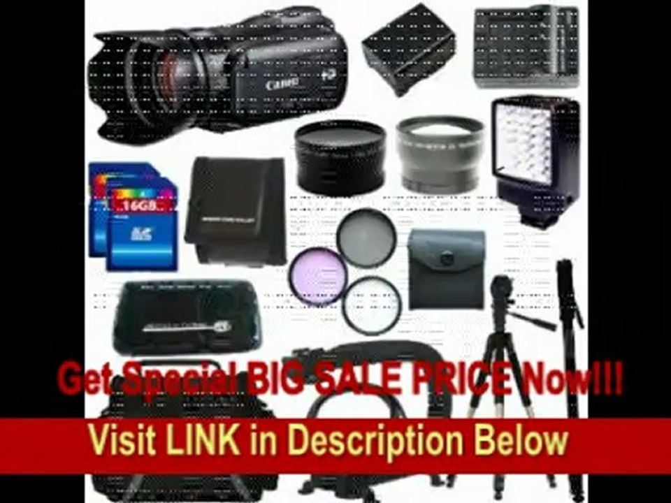 [BEST PRICE] Canon VIXIA HF G10 HFG10 Full HD Camcorder with HD CMOS Pro and 32GB Internal Flash Memory + 32GB Deluxe Accessory Kit