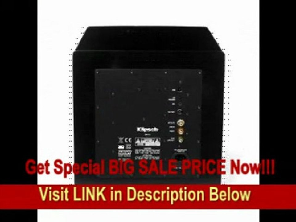 [REVIEW] Klipsch SW-311 Reference Series Subwoofer System - 500 W RMS (Satin Black)