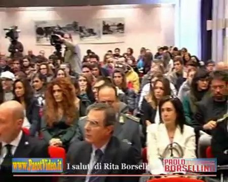 317 - I saluti di Rita Borsellino al Premio Borsellino 2012