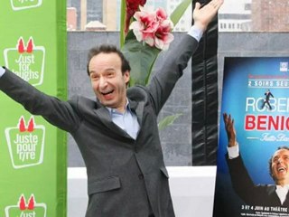 Roberto Benigni charms Montreal media
