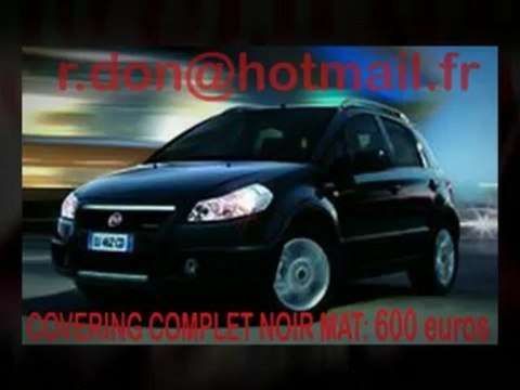 Fiat Sedici, Fiat Sedici, essai video Fiat Sedici, covering Fiat Sedici, Fiat Sedici noir mat