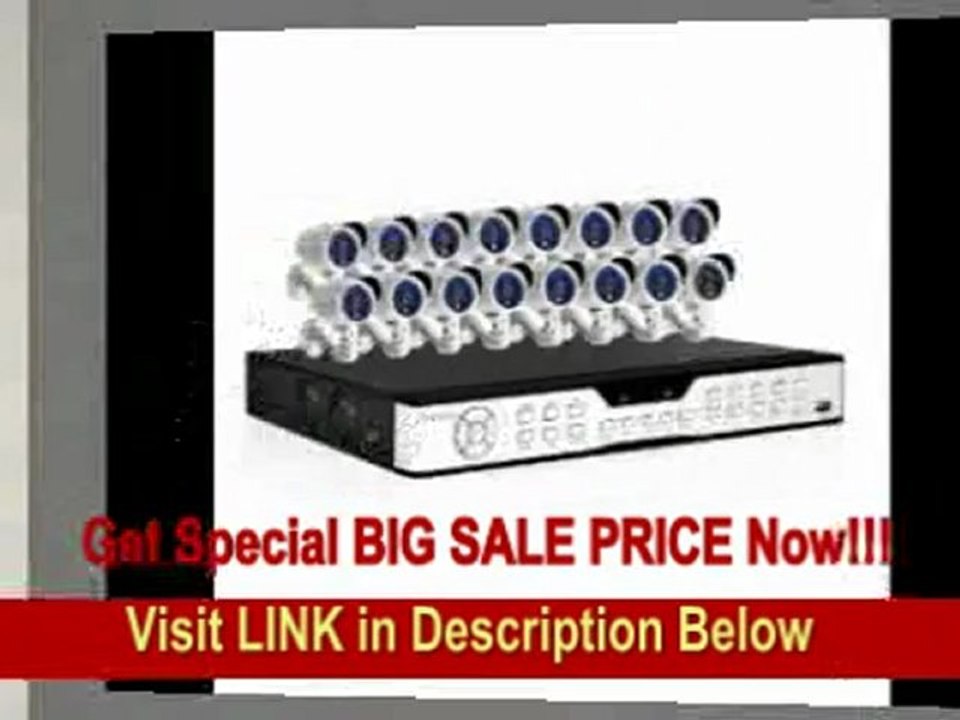 [SPECIAL DISCOUNT] ZMODO KDH6-DASFZ6ZN-1TB 16 Channel H.264 Security DVR (1 TB hard drive included) with 16 x 1/3 Color CCD IR Outdoor/Indoor Weatherproof Camera System - Professional Choice