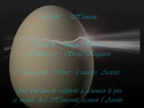 L'Effort Humain - Jacques Prévert - Serge Reggiani -