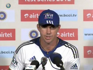 K P Pietersen PC 2nd test day 3 Mumbai 25 November