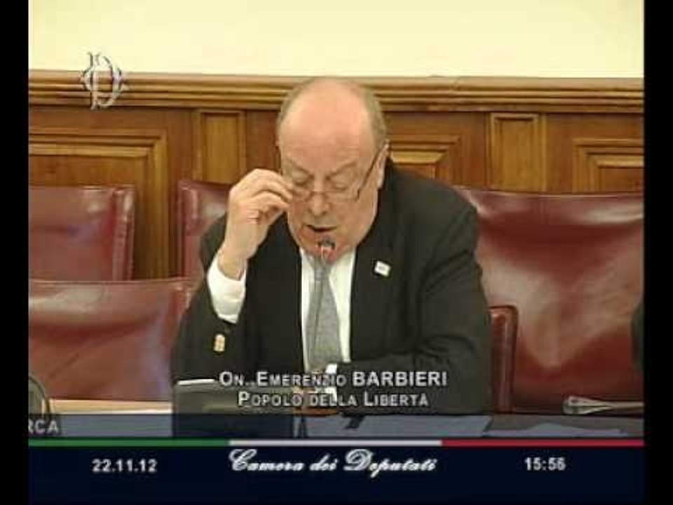 Roma - L'audizione del ministro Francesco Profumo (22.11.12)