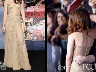 Kristen Stewart in TRANSPARENT Dress at the Breaking Dawn Part 2 Premiere