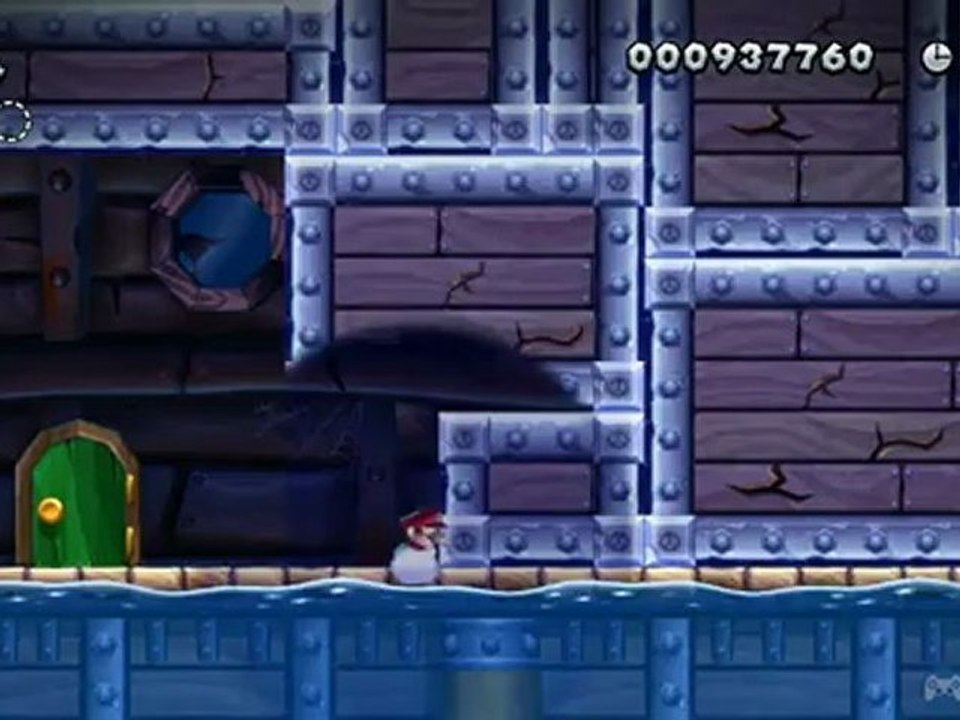 Soluce Mario Bros. U :Epave hantée (3-Manoir)