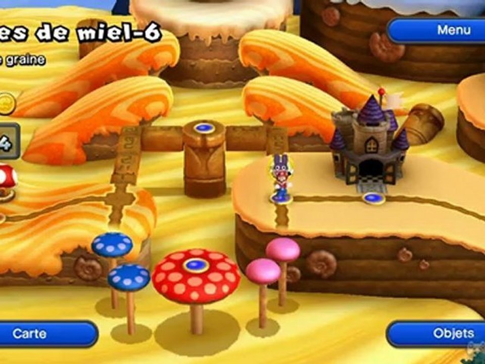 Soluce Mario Bros. U : Course contre Carottin (2-Course)