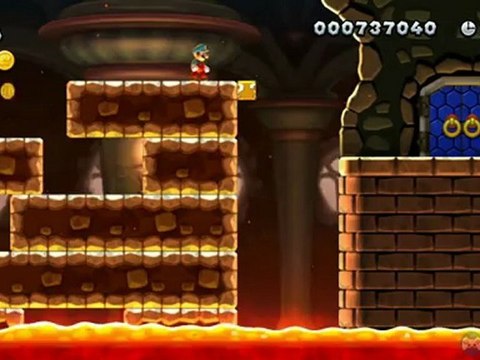 Soluce Mario Bros. U : Château pilon de Morton (2-Château)
