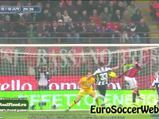 Robinho penalty kick against Buffon