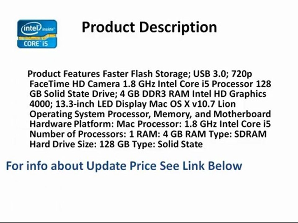 Apple MacBook Air MD231LL/A 13.3-Inch Laptop (NEWEST VERSION) Review